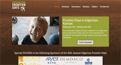 Desktop Screenshot of frontier-days.com
